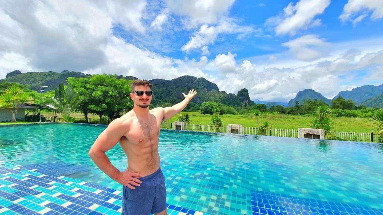 Lisha Garden Resort Hotel Vang Vieng Exterior photo